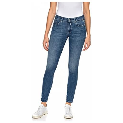 REPLAY new luz, jeans donna, blu (medio 009), 33w / 32l