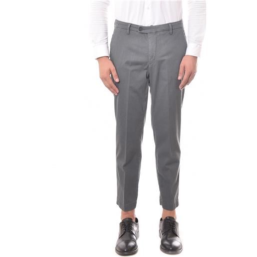 GABARDINE pantalone in cotone grigio