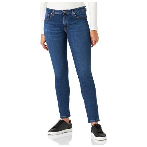 Blauer pantalone jeans / 5 lower, d140 stone wash scuro + usura fondi/tasche, 26 donna