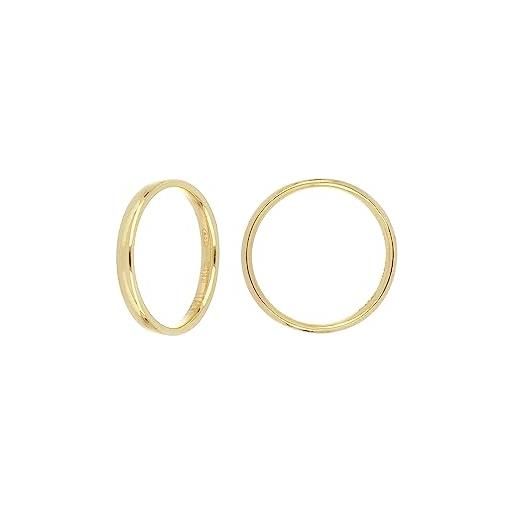 DelPia, anello modello fede in oro 18kt e argento sterling 925 (spessore 3, giallo) (14)