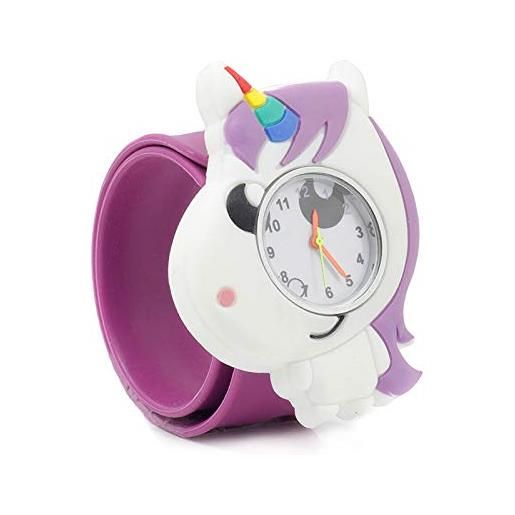 Popwatch unicorn fantasy kids pop watch - cinturino in silicone con movimento al quarzo. Aiuta i bambini a imparare l'ora. 