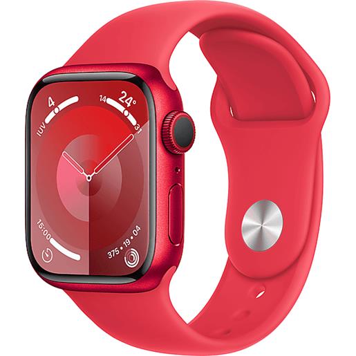APPLE watch series 9 gps cassa 41 mm in alluminio (product)red con cinturino sport - s/m