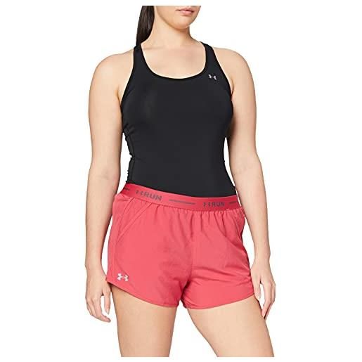 Under Armour fly by graphic waistband pantaloncino, donna, rosa, lg