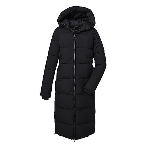 G.I.G.A. DX donne cappotto trapuntato con cappuccio/cappotto funzionale idrorepellente gw 50 wmn qltd ct, dark brown, 34, 39840-000