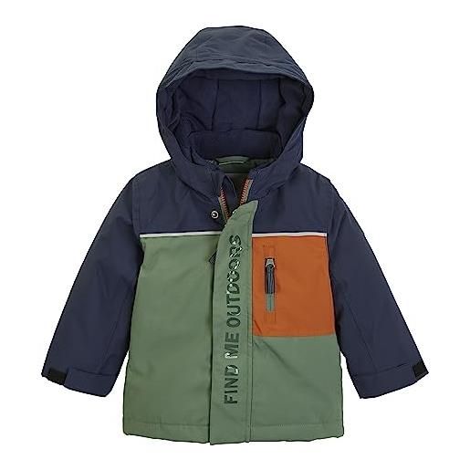 firstinstinct by killtec bambini giacca funzionale con cappuccio/giacca outdoor impermeabile fiow 18 mns jckt, forest green, 98, 39966-000