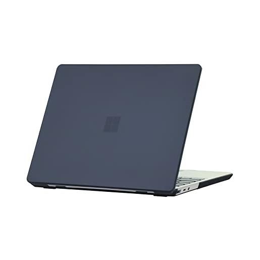 Se7enline compatibile con microsoft surface laptop go 2020/2021/2022/2023 12,4 pollici microsoft surface laptop go cover per surface laptop go 1/2/3 custodia protettiva rigida nera opaca