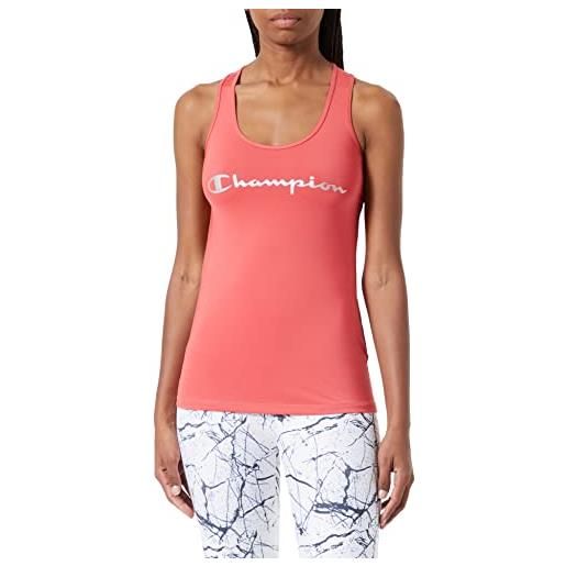 Champion c-tech - quick dry s-l canottiera, donna, corallo, l