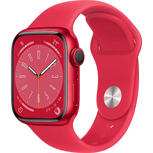 APPLE watch series 8 gps + cellular 41mm cassa in alluminio (product)red con cinturino sport - regular
