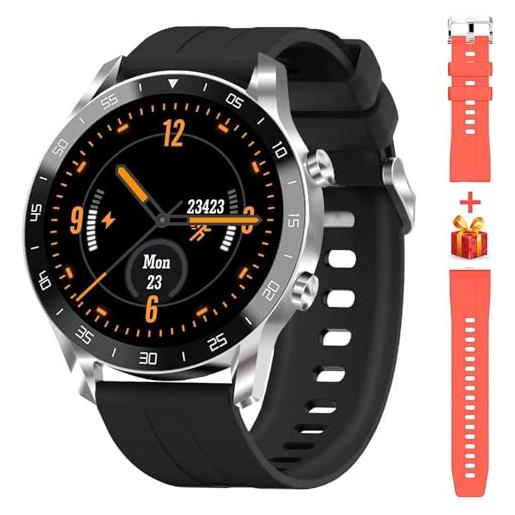 Blackview smartwatch uomo, orologio fitness con ossigeno nel sangue/frequenzimetro cardiaco/monitor del sonno, contapassi impermeabile cronometro calorie, smart watch per telefoni ios android