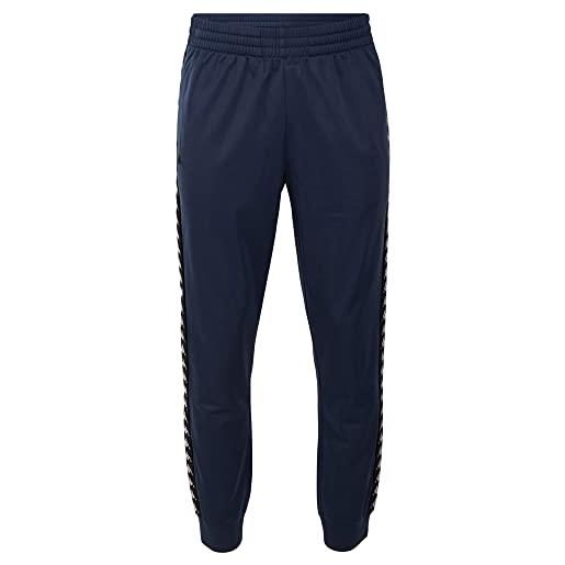 Kappa luigi-pantaloni da allenamento, slim fit tuta, bianco, m unisex-adulto