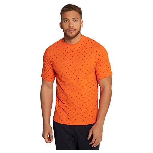 JP 1880 maglia del pigiama con stampa minimalista, scollo a girocollo e mezze maniche arancione 7xl 813838650-7xl