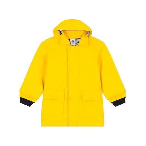 Petit Bateau a08fb, cappotto cerato unisex - bimbi 0-24, giallo, 24 mesi