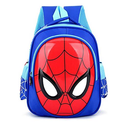 ZWRY zaino bambino ZWRY. Ragazzi 3-6 anni sacchetti di scuola 3d bambino spiderman borsa per libri borsa a tracolla per bambini satchel zaino zaini impermeabili blu