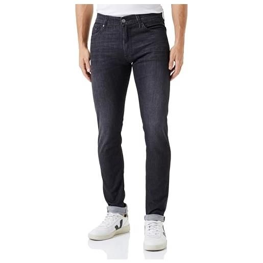 Replay jondrill skinny fit jeans da uomo con power stretch, grigio (dark grey 097), w33 x l30