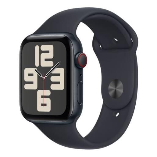 Apple smartwatch Apple watch se gps + cellular 44mm cassa in alluminio con cinturino sportivo m/l mezzanotte [mrh83ql/a]