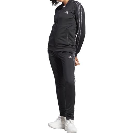 Adidas tuta da donna essentials 3-stripes nero