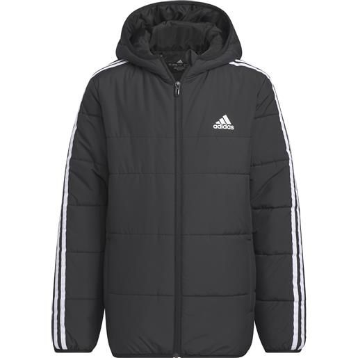 Adidas giacca da ragazzi imbottita 3-stripes nero