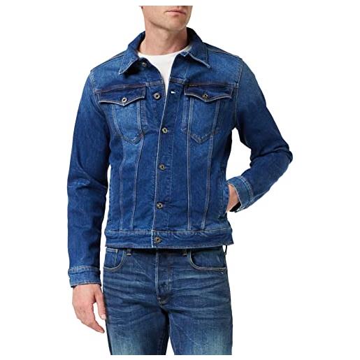 G-STAR RAW men's 3301 slim jacket, blu (faded stone d11150-c052-a951), s