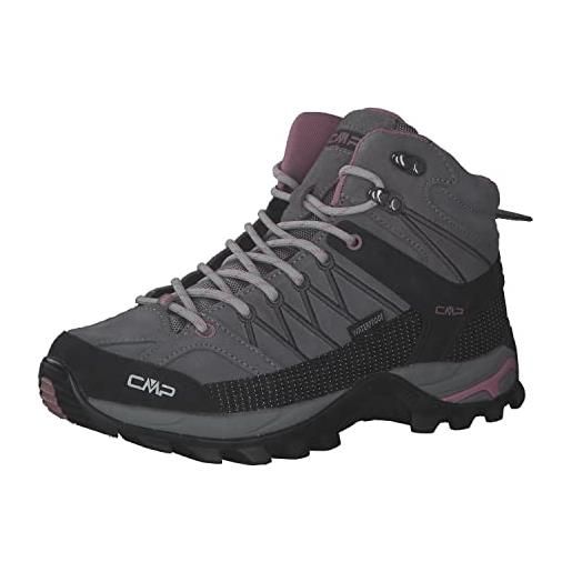 CMP rigel mid wmn trekking shoes wp, scarpe da trekking donna, deep lake water, 38 eu