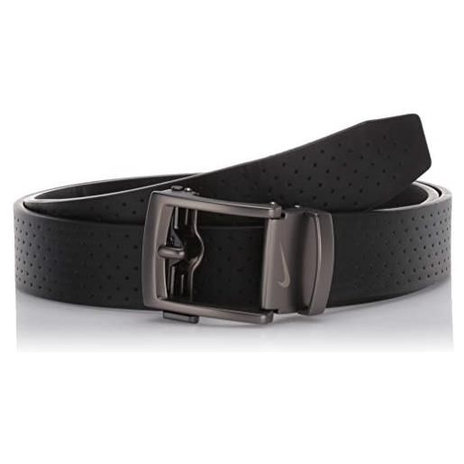 Nike men's acu fit ratchet belt, black - perforated, one size