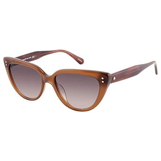 Kate Spade alijah/g/s 09q sunglasses unisex acetate, standard, 53 occhiali, brown/brown shaded, uomo