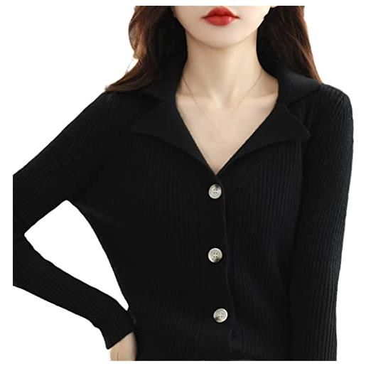 keusyoi primavera cardigan moda slim maglia top 100% lana pura stretta giacca cashmere maglione