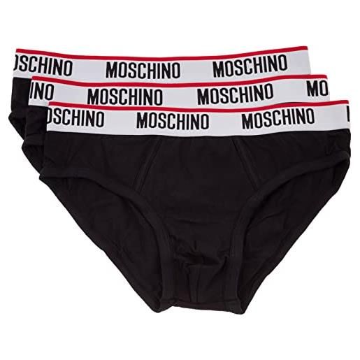Moschino slip uomo (3 pack) black (xs 42 italia)