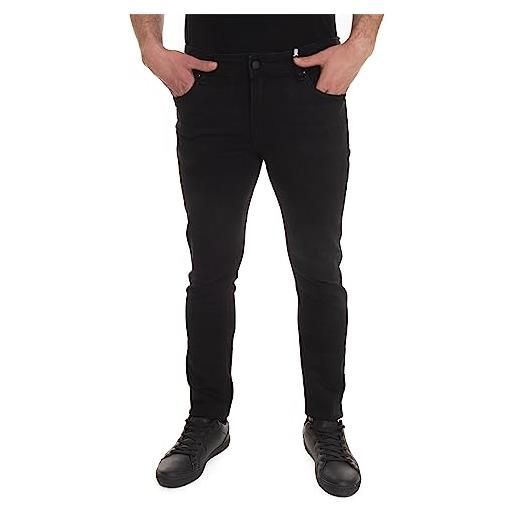 GUESS jeans da uomo 5 tasche skinny in cotone stretch nero sportivo invernale