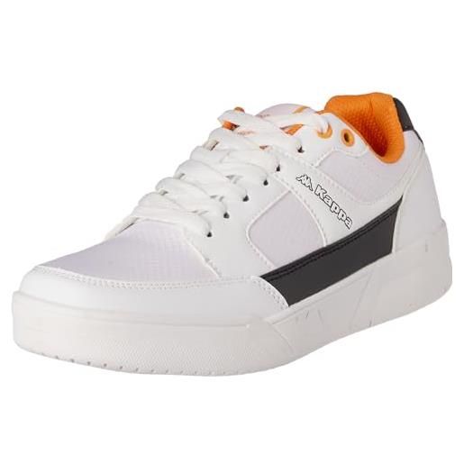 Kappa logo finnik, scarpe da passeggio uomo, white black, 46 eu