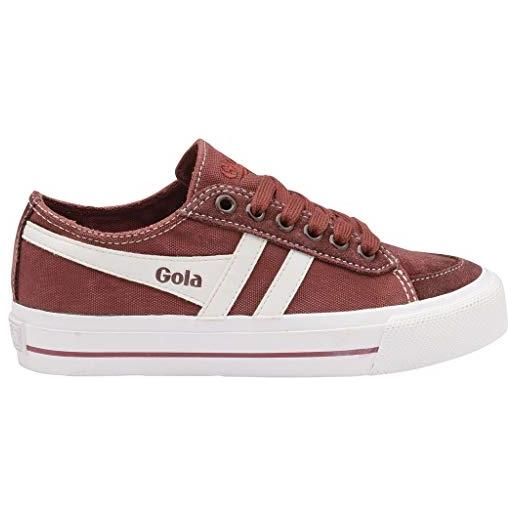 Gola quota ii, sneaker unisex-bimbi 0-24, rosso (deep red/white rw), 31 eu