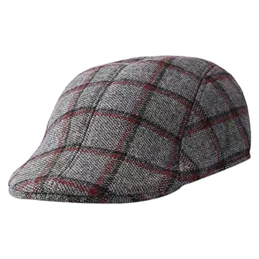 DongBao berretto piatto da uomo coppola in tweed donna, berretto da strillone invernale, cappello da gatsby
