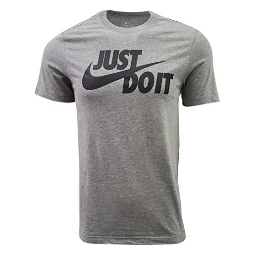 Nike - maglietta solstice futura da uomo, taglia s, colore: argento/nero