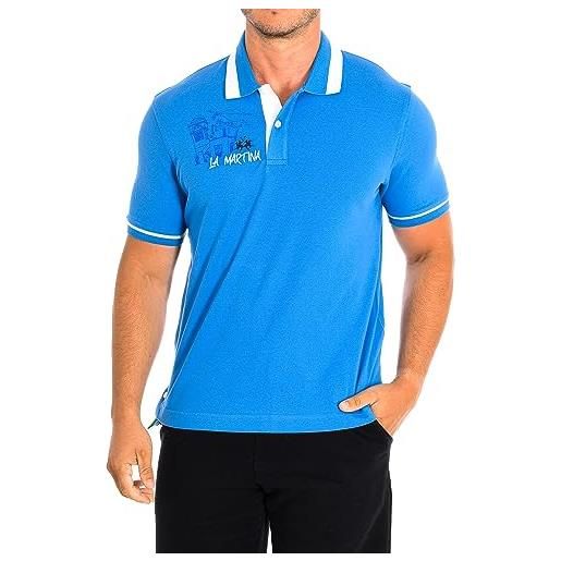 La Martina - polo classica in cotone elasticizzato regular fit, man, l