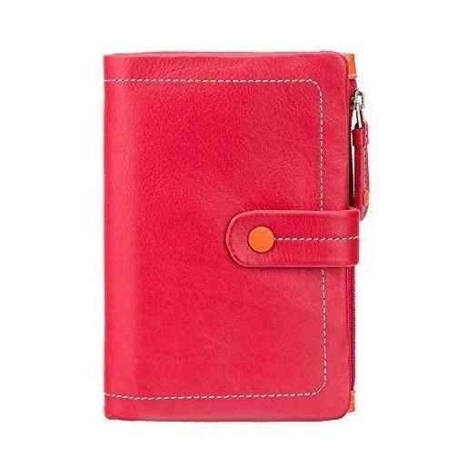 VISCONTI borsa da donna in pelle in confezione regalo m87, colore: rosso e multicolore. , m, mailbu