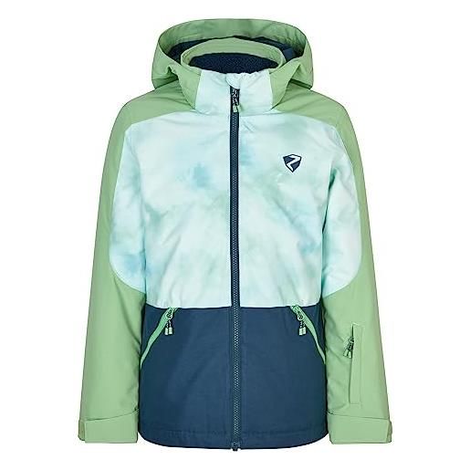Ziener amely sci, giacca invernale | impermeabile, antivento, calda, profondo verde, 152 bambine e ragazze