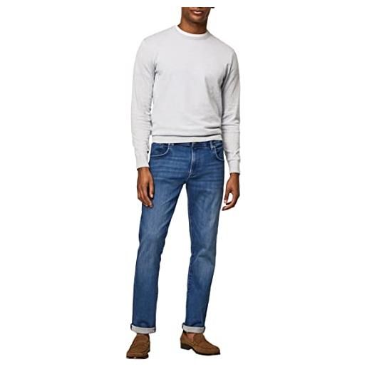 Hackett London blu brillante powerflex jeans, denim, 35w x 32l uomo