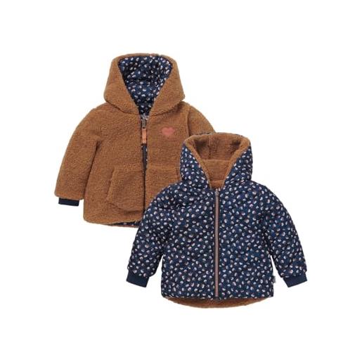 Noppies kids girls jacket linden reversible giacca invernale per bambini, zaffiro scuro, p208, 6 mesi bimba