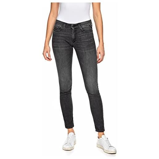 REPLAY wh689 new luz 99 denim jeans, medium grey 096, 25w / 30l donna