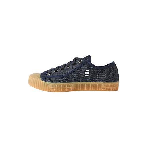 G-STAR RAW rovulc denim low sneakers, scarpe da ginnastica basse donna, blu (blue (dk navy 881) 881), 36 eu