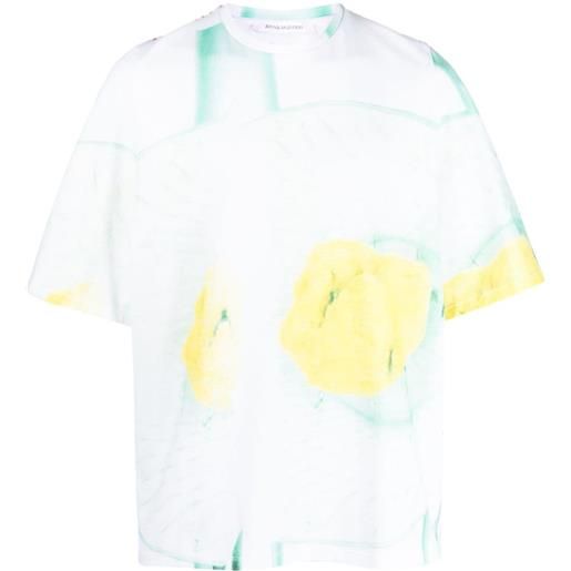 Bianca Saunders t-shirt con stampa grafica hard foods - verde