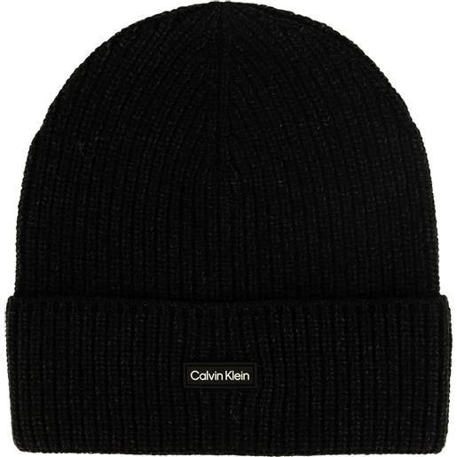 Calvin Klein cappellino di lana nero