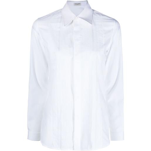 Saint Laurent camicia a maniche lunghe - bianco