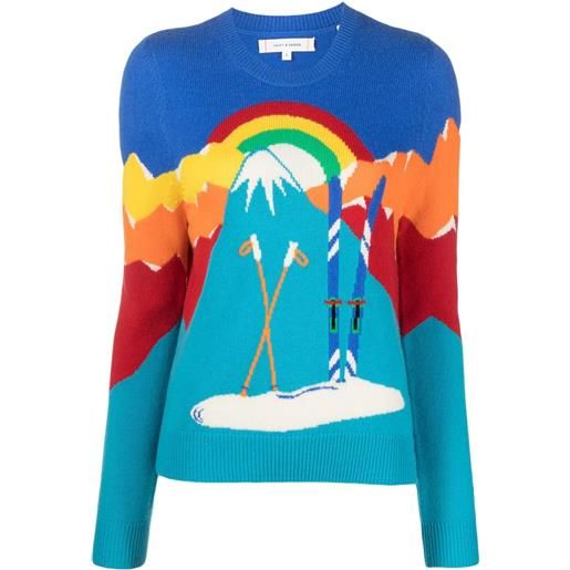 Chinti & Parker maglione ski scape - blu