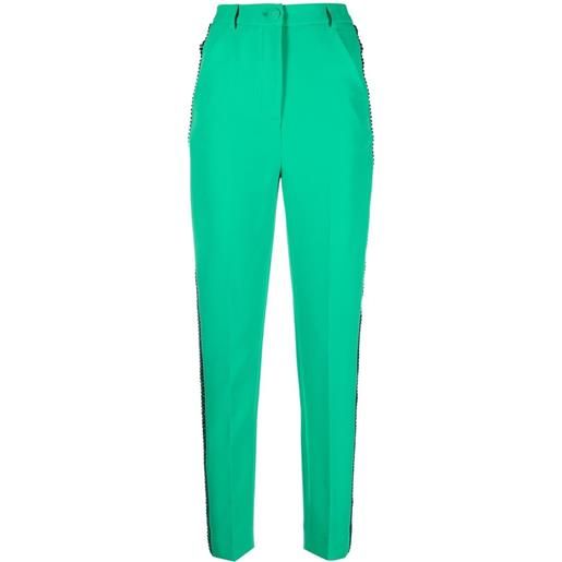 Philipp Plein pantaloni sartoriali cady slim - verde