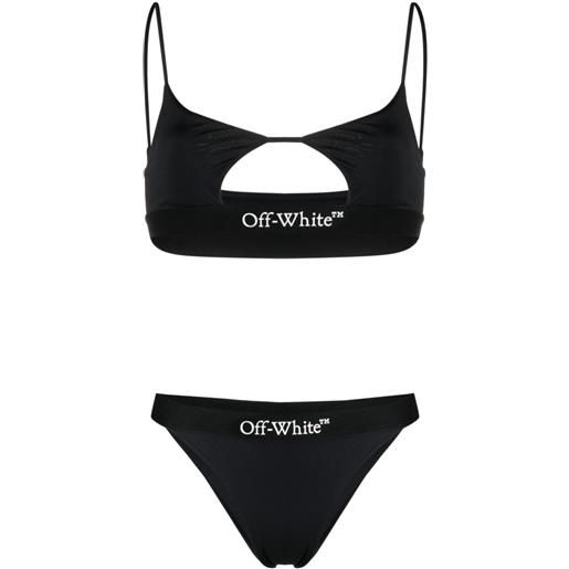 Off-White set bikini con dettaglio cut-out - nero