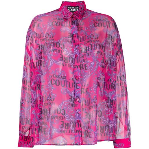 Versace Jeans Couture camicia con stampa - rosa