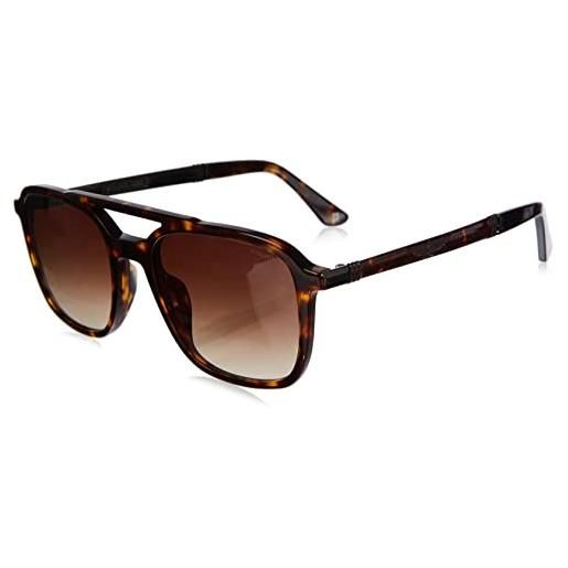 Police spla53 sunglasses, brown, 55 unisex-adulto