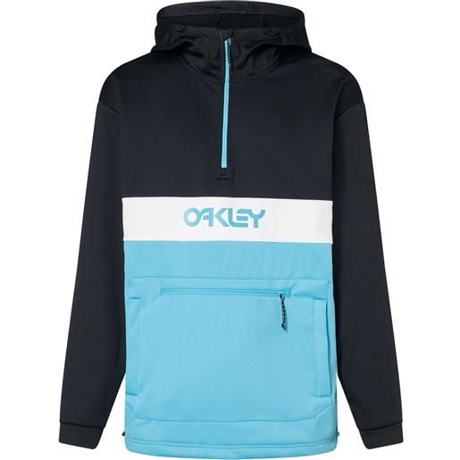 Oakley Apparel tnp nose grab softshell hoodie blu, nero l uomo