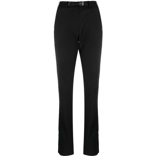 16Arlington pantaloni slim con cintura - nero
