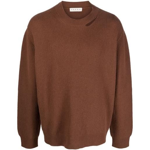 Paura maglione con dettaglio cut-out - marrone